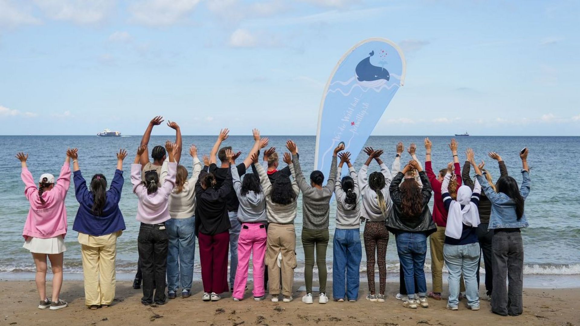 Meer mit Seminargruppe